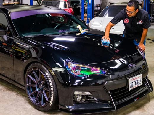 Waxing a Car