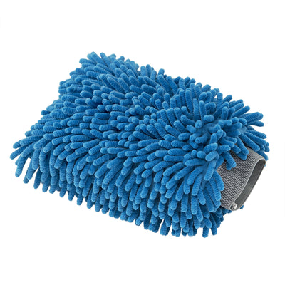 Chenille Microfiber Premium Scratch-Free Wash Mitt - Blue