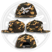 Snap-It-Back Camo Script Hat