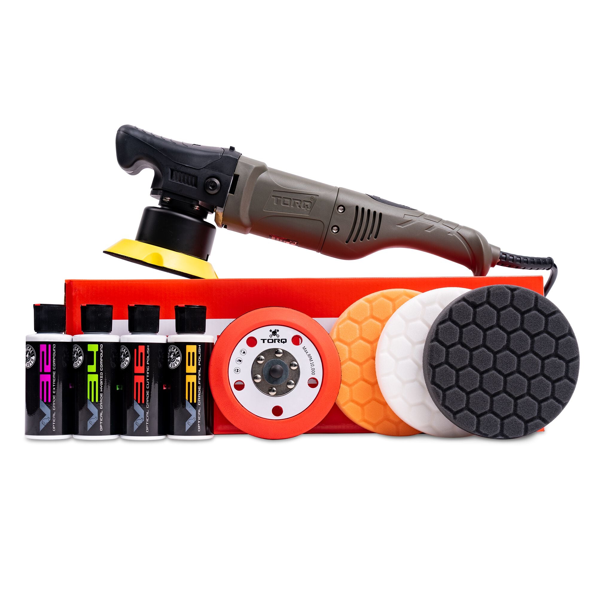 Frequent Use 4 Step TORQ 10FX Orbital Car Polisher Ultimate Kit