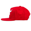 Snap-It-Back Red Script Hat