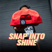 Snap-It-Back Red Script Hat