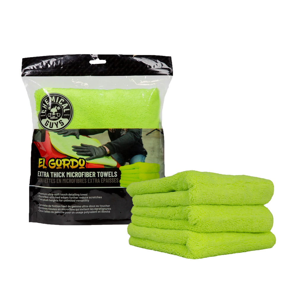 Super Soft Deluxe Green Microfiber Towels with Rolled Edges, 3 Pack