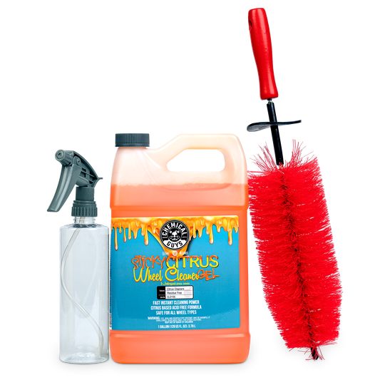 Sticky Citrus Spray Bundle with FREE Red Rocket Wheel and Rim Detailing Brush