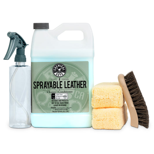 Sprayable Leather Cleaner & Conditioner Gallon with FREE Accessories