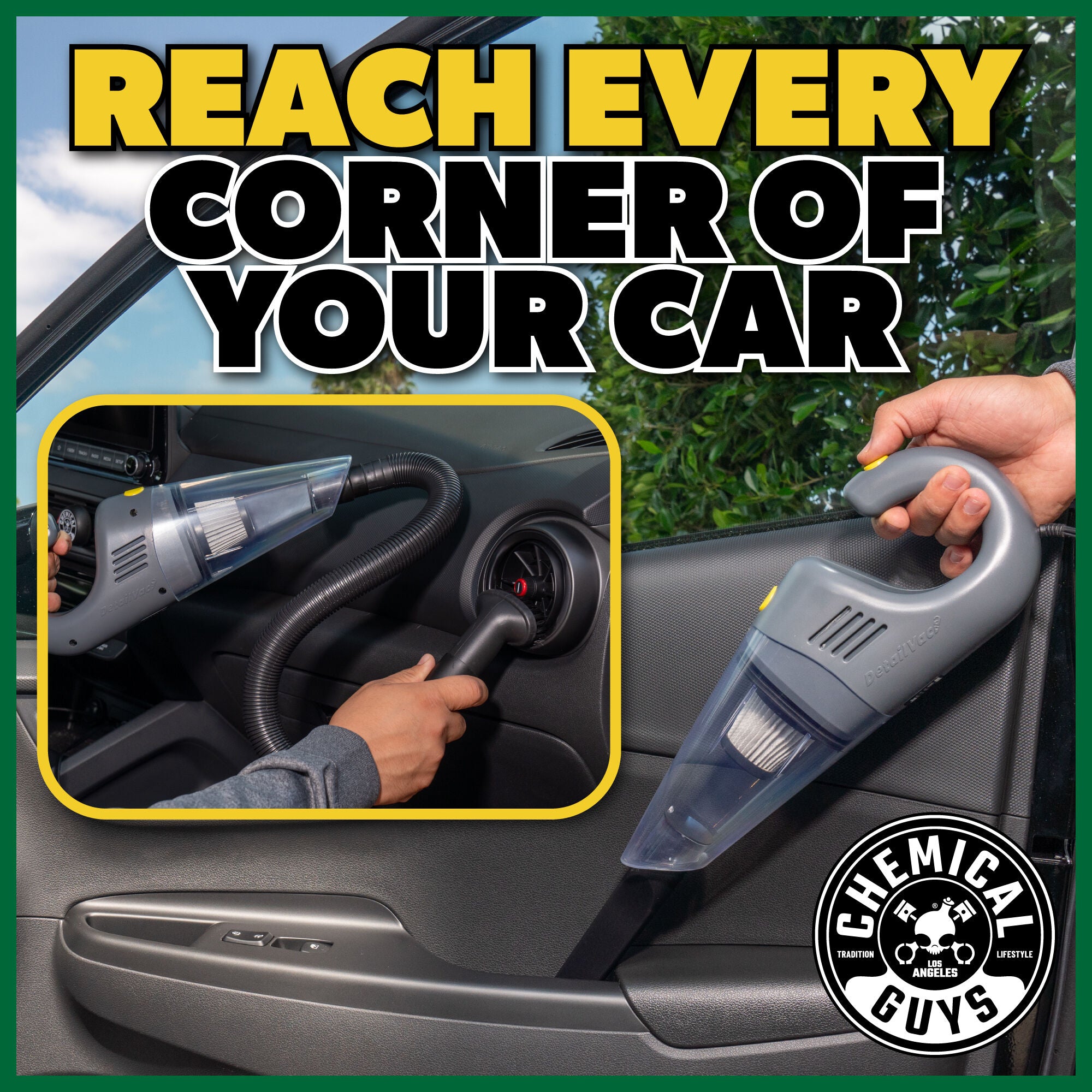 DetailVac Corded Handheld Car Vacuum Cleaner Chemical Guys