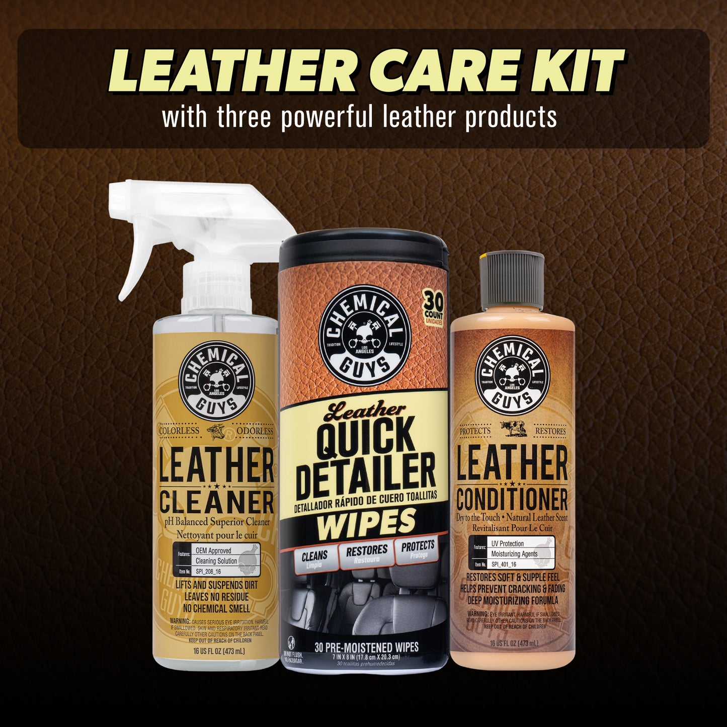 Clean, Condition, & Maintain Leather Care Kit