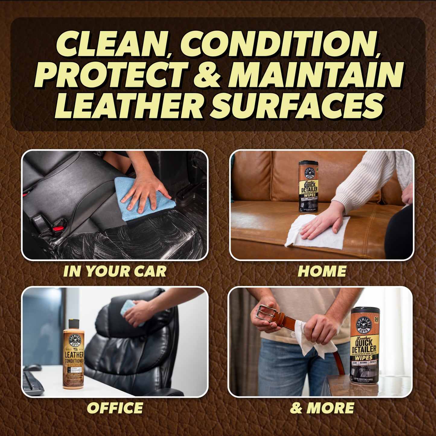 Complete Leather Clean, Condition, & Maintain Kit