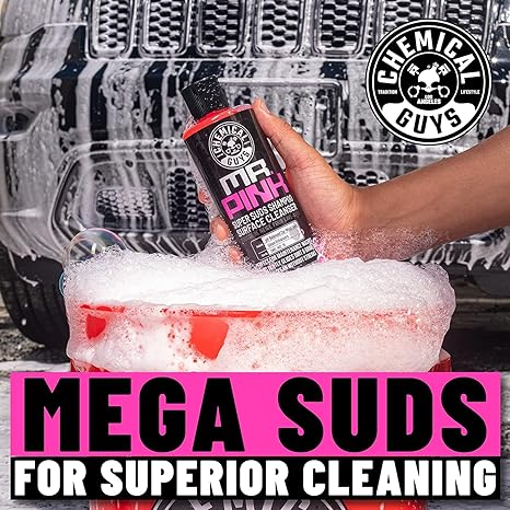 Power Spray Snow Foam Cannon with Mr Pink Shampoo Bundle for Cars