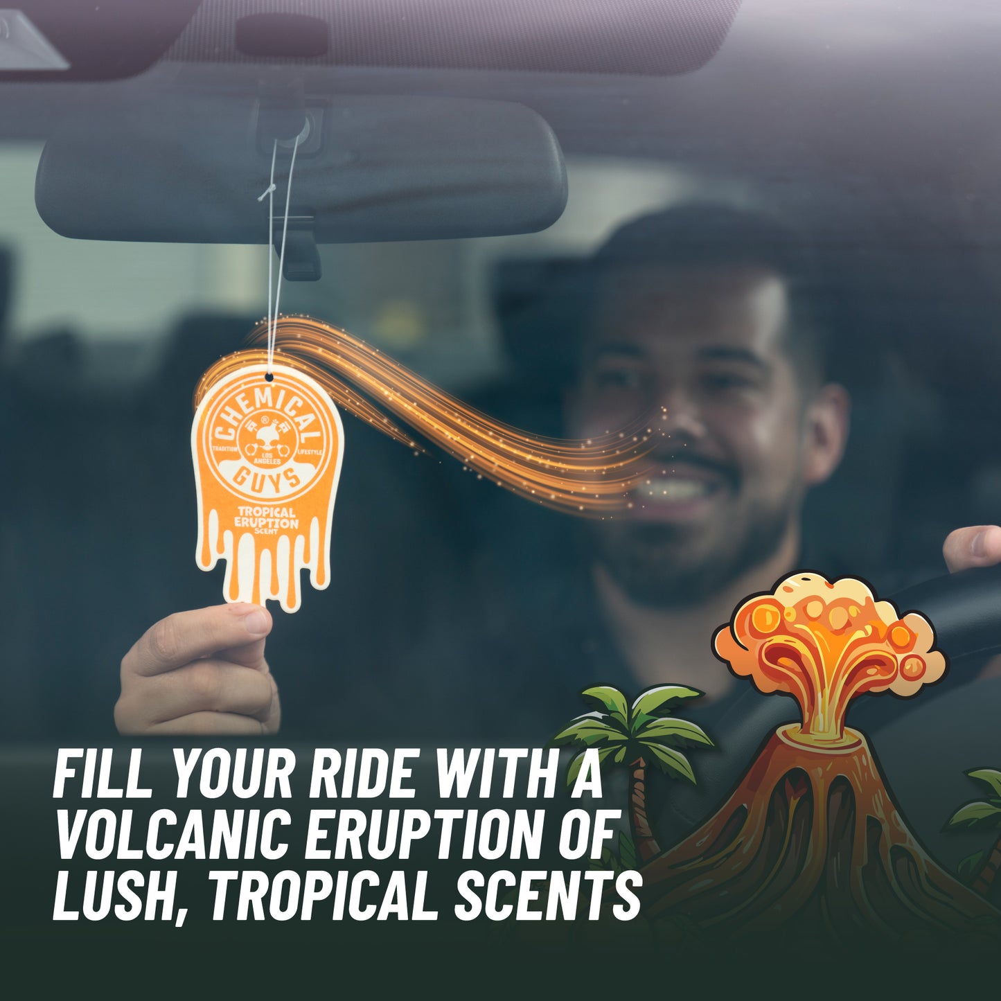 Tropical Eruption Hanging Air Freshener