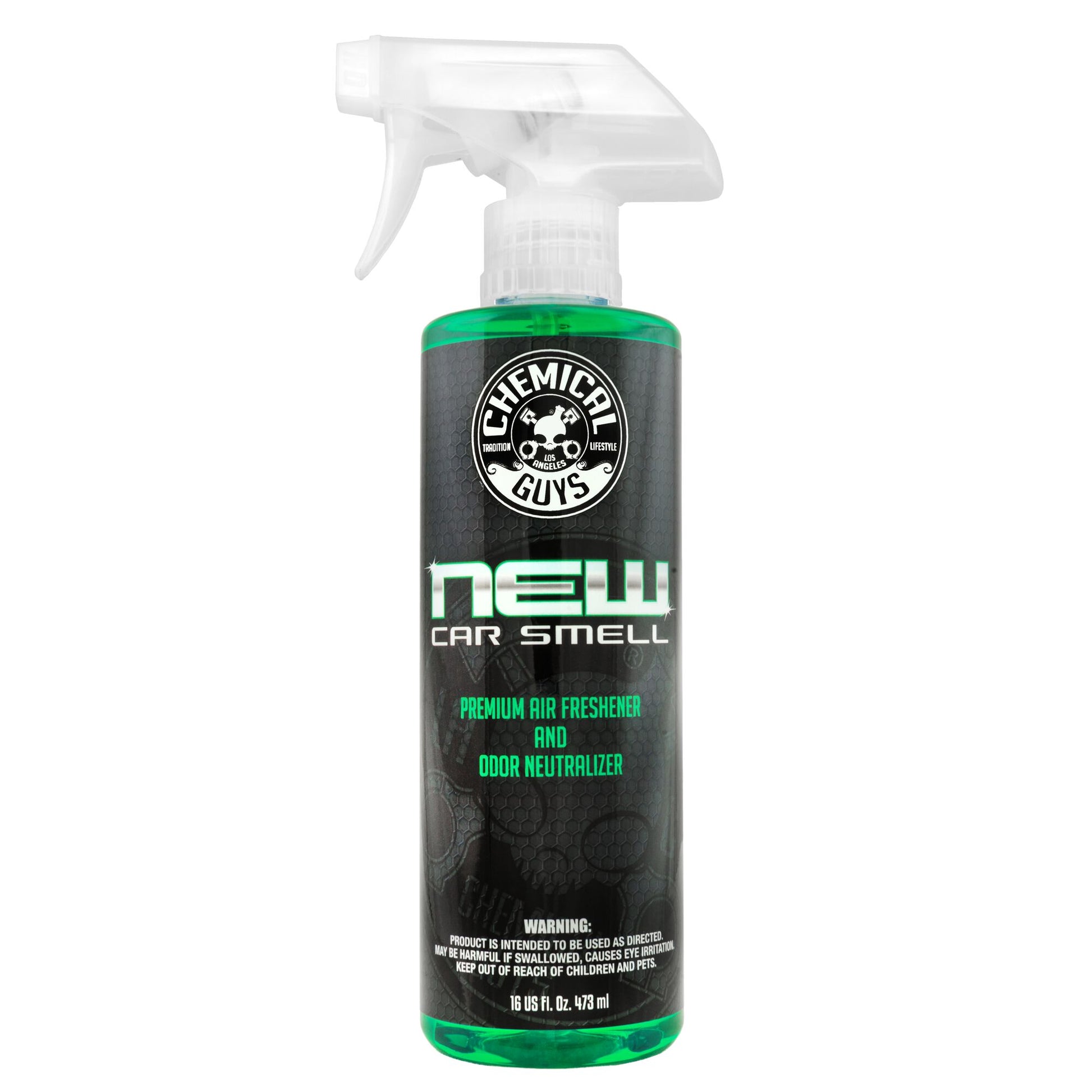  Chemical Guys AIR_300 New Car Scent and Leather Scent Combo  Pack, Great for Cars, Trucks, SUVs, RVs & More, 16 fl oz (2 Items) :  Everything Else