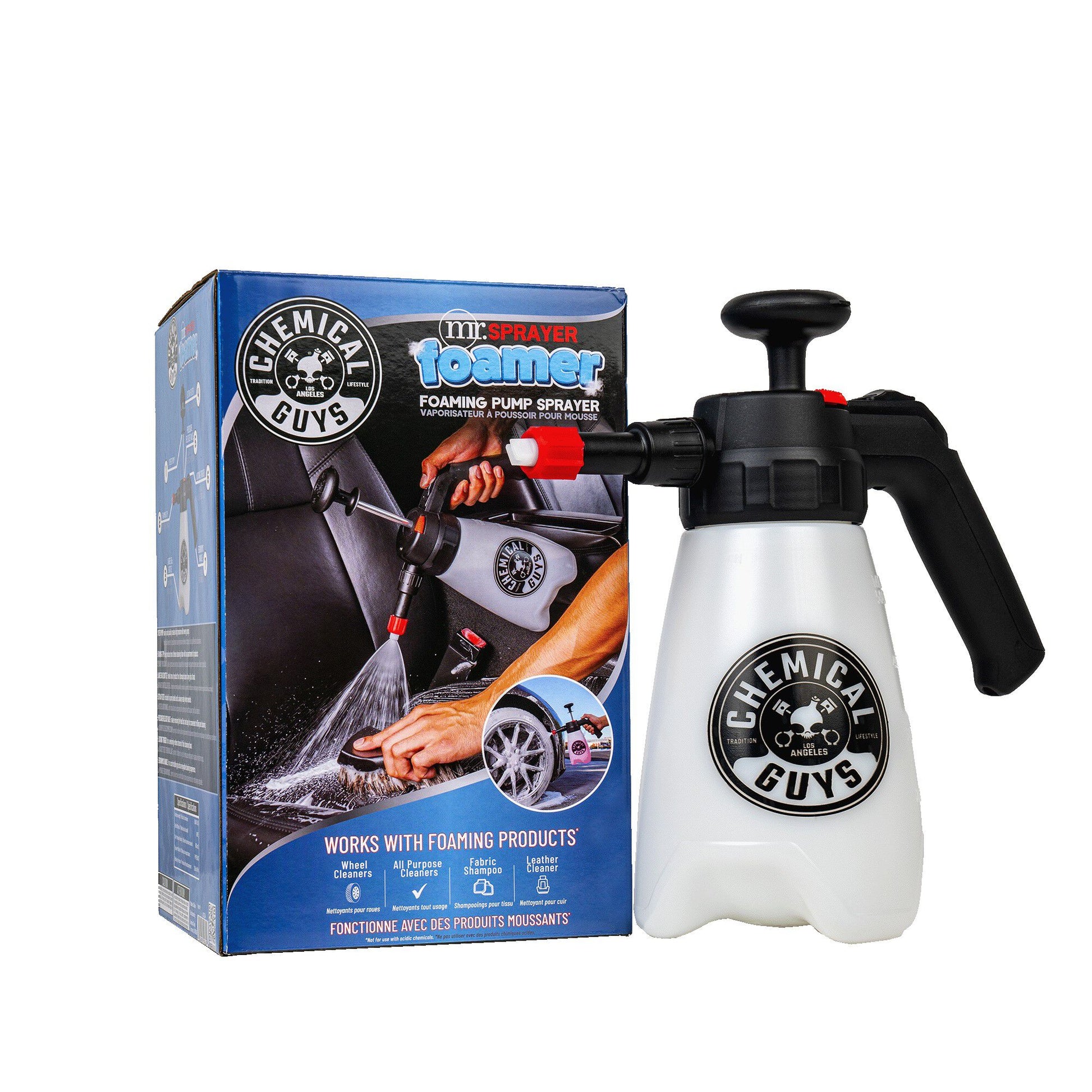 Chemical Guys ACC503 Mr. Sprayer Full Function Pressure Atomizer & Pump  Sprayer for Home, Garden and Car Detailing & Washing (50 oz Bottle)