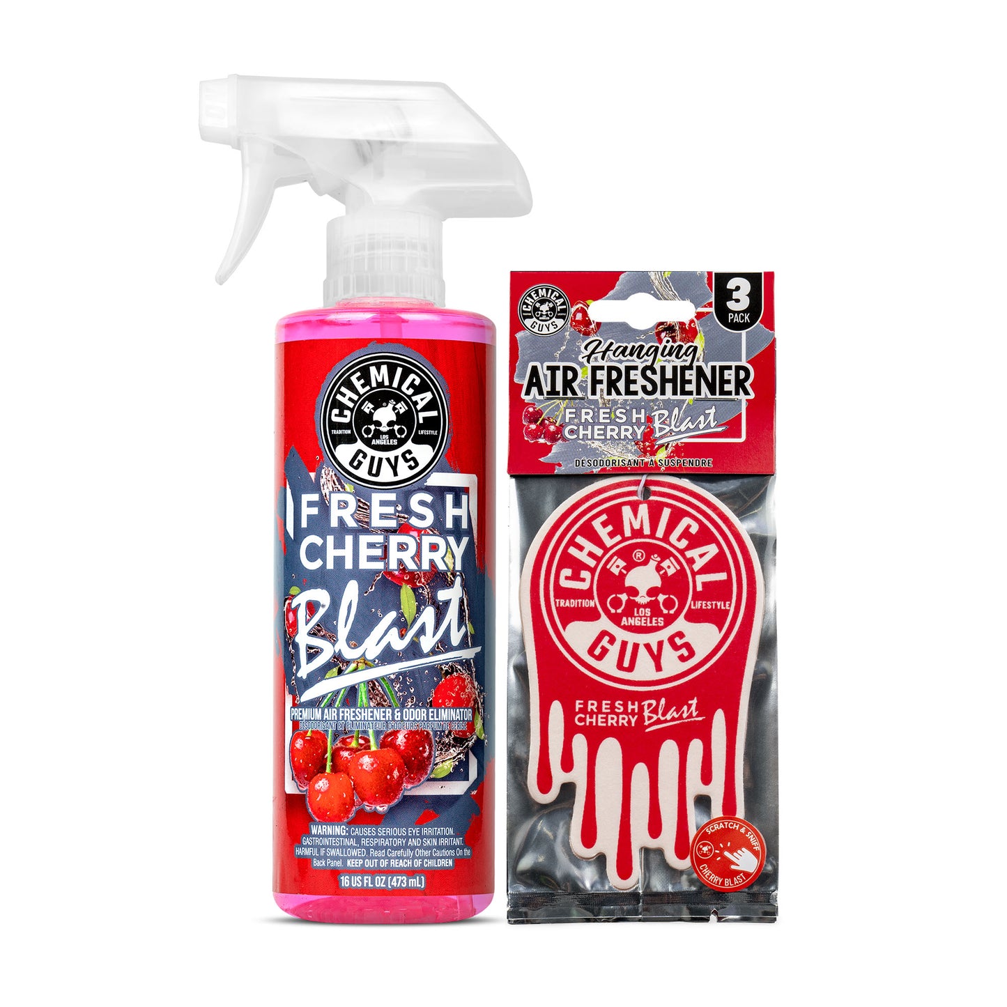 Cherry Blast Air Freshener Spray & Hanging Kit