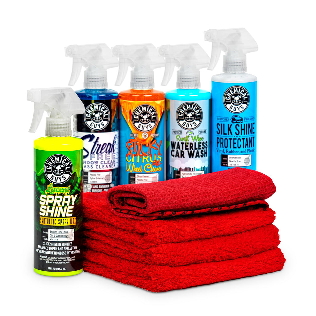 Waterless Car Wash Detail & Shine Deluxe Kit | Chemical Guys